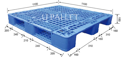 藍色雙面膠卡板 (已內置鐵管) PLASTIC PALLET